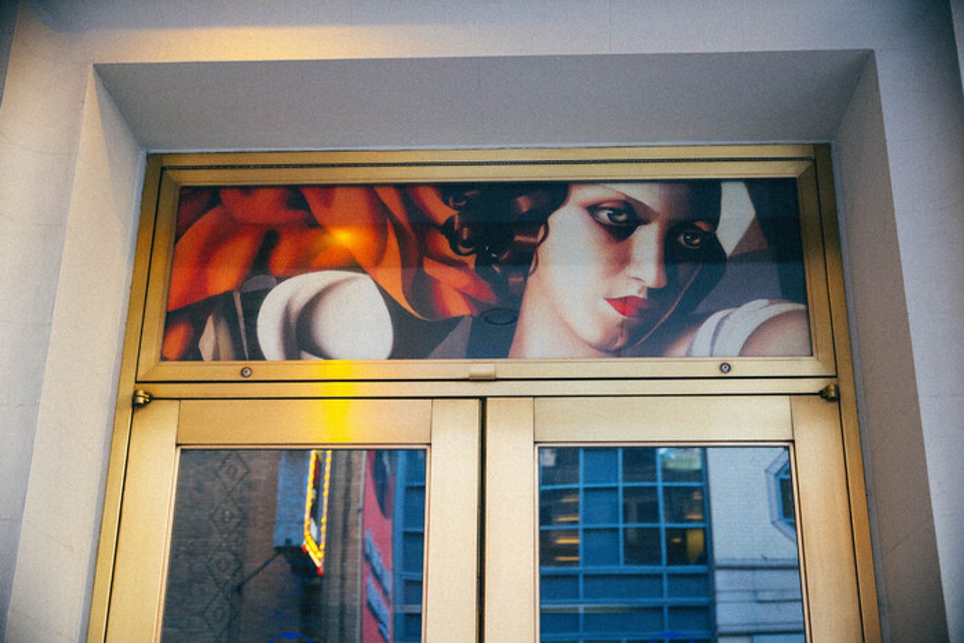 Photos: Selected Works of Tamara de Lempicka Are On Display Outside the Longacre Theatre  Image
