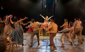 Jenny Fitzpatrick and the Company of OLIVER! Photo