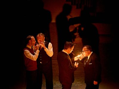 Robert Emms, Jared Harris, Joe Cole & Nicolas Tennant Photo