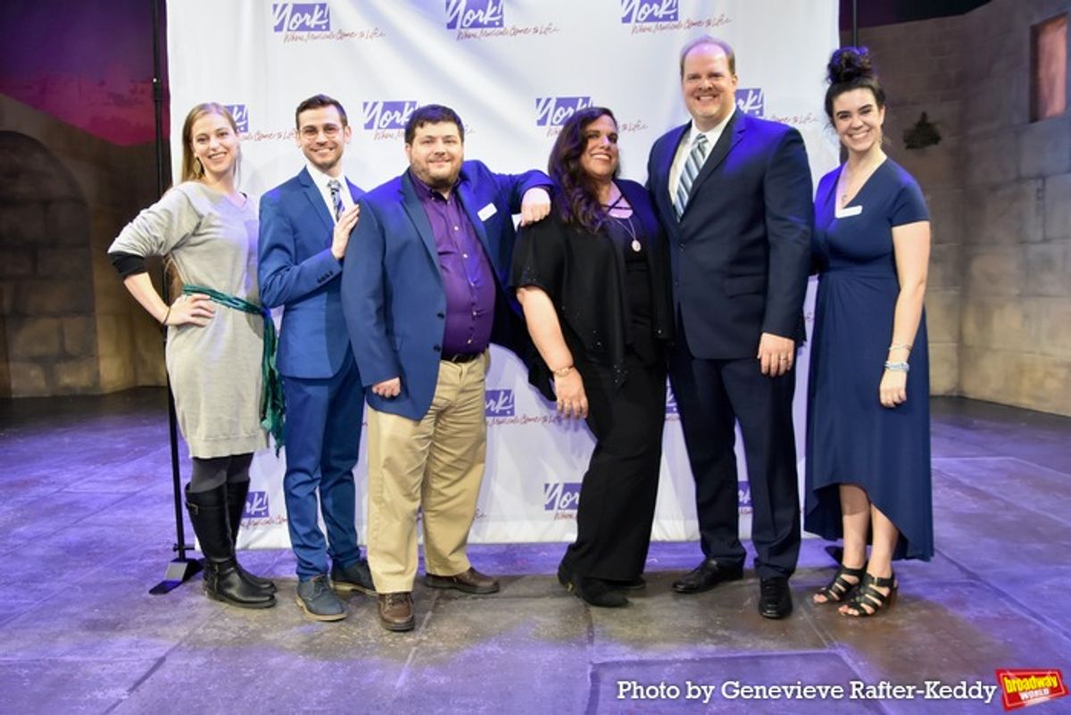 York Theatre Staff Members-Hilary Baboukis, Joseph Hayward, Seth Christenfeld, Maria Grace :aFerrara. Aaron Simms and Veronica Shaw at 