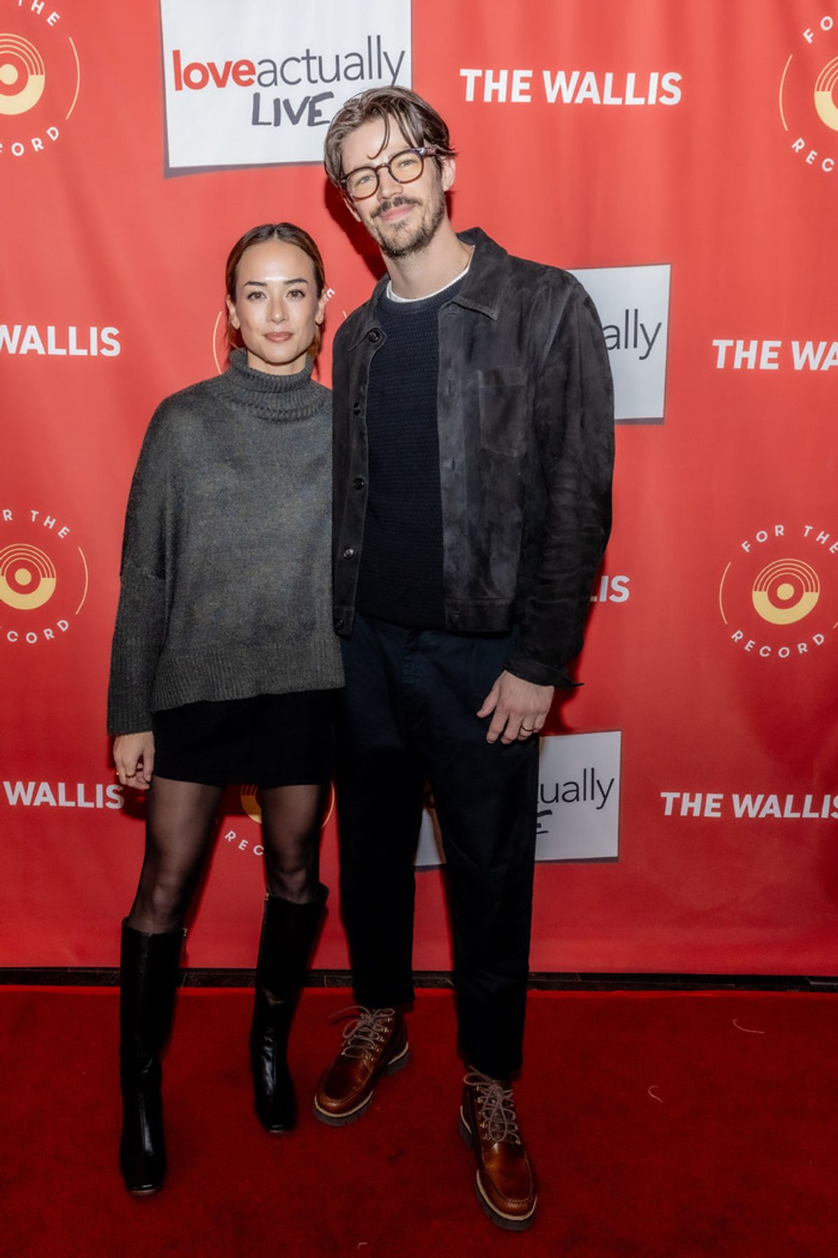 Andre Thoma and Grant Gustin at 