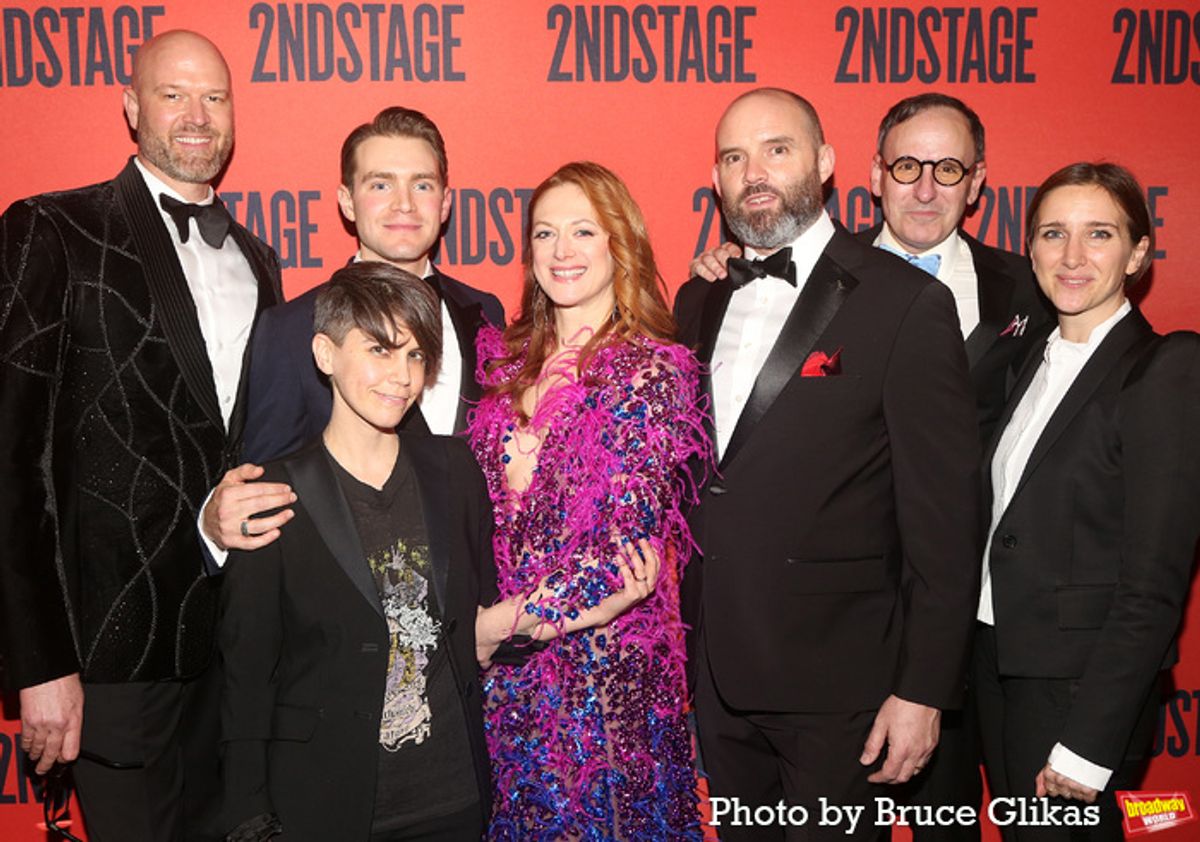 Zachary James, Playwright Jen Silverman, Andrew Burnap, Marin Ireland, Danny Wolohan, Erik Lochtefeld and Director Tyne Rafaeli at 