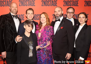Zachary James, Playwright Jen Silverman, Andrew Burnap, Marin Ireland, Danny Wolohan, Photo