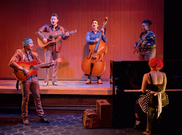 Glenn Stanton, LJ Benet, Sammy Linkowski, Kasper and Valerie Larsen Photo