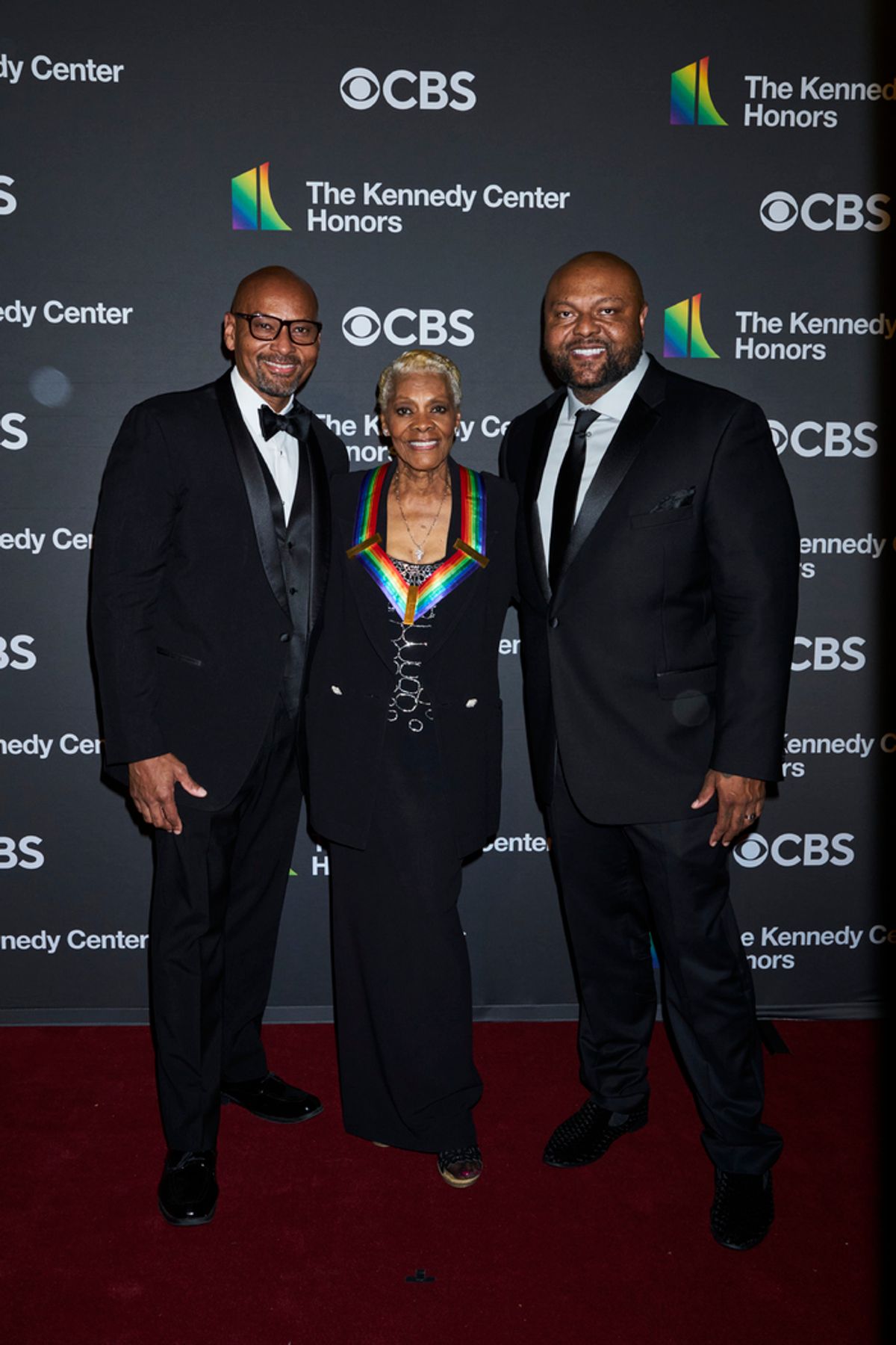 Dionne Warwick with her sons at 
