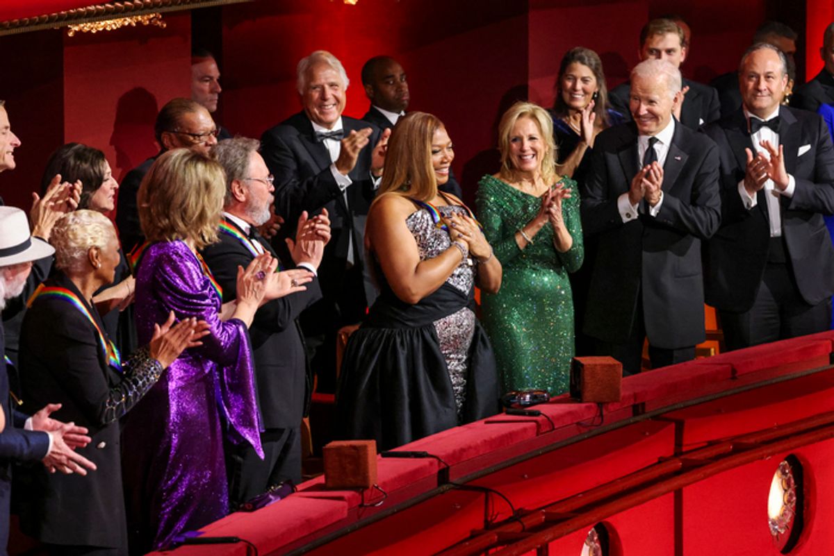 Dionne Warwick, Renee Fleming, Billy Crystal, Queen Latifah, Dr. Jill Biden, President Joe Biden, and Second Gentleman Douglas Emhoff  at 
