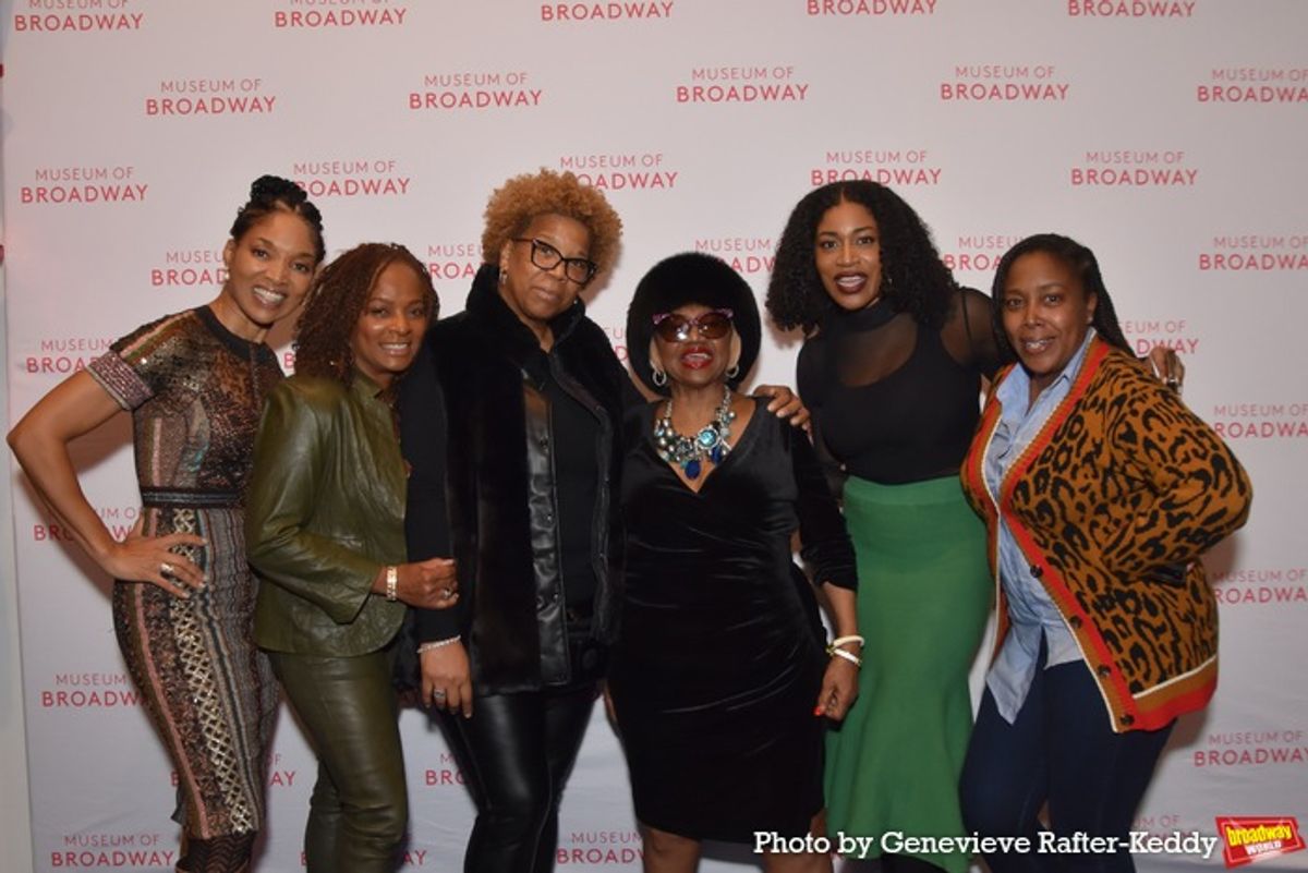 Lisa Arrindell, Vanessa Bell Calloway, Rowena Husbands, Irene Gandy, Roxanne Cade and Aaliytha Stevens at 