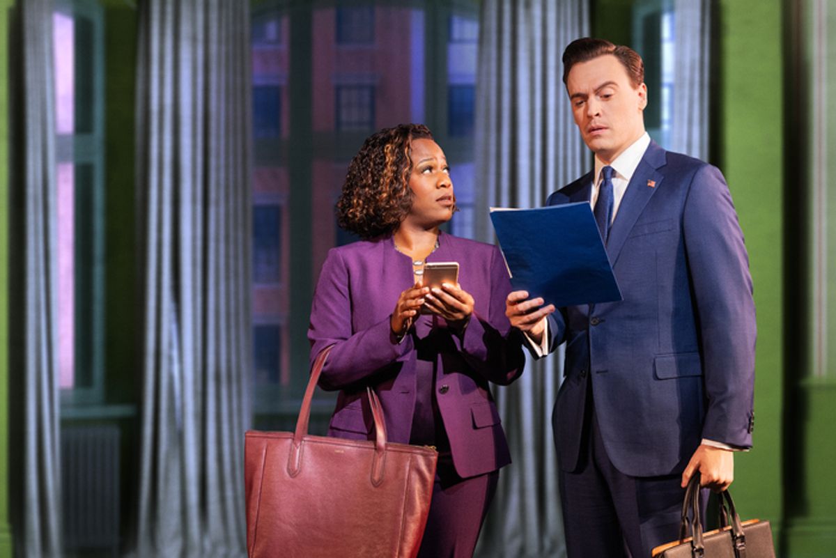 Anastacia McCleskey and Erich Bergen at 