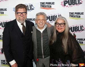 Public Theater Artistic Director Oskar Eustis, Public Theater Board Chair Luis A. Miranda, Jr. and Director Laurie Woolery @ BroadwayWorld Public Theater Artistic Director Oskar Eustis, Public Theater Board Chair Luis A. Mir Photo