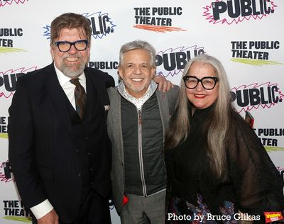 Public Theater Artistic Director Oskar Eustis, Public Theater Board Chair Luis A. Mir Photo