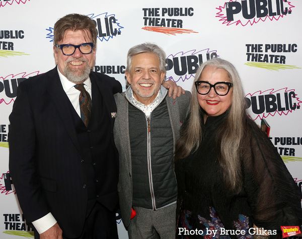 Public Theater Artistic Director Oskar Eustis, Public Theater Board Chair Luis A. Mir Photo