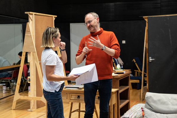 Sarah Alexander and Director Mark Gatiss Photo