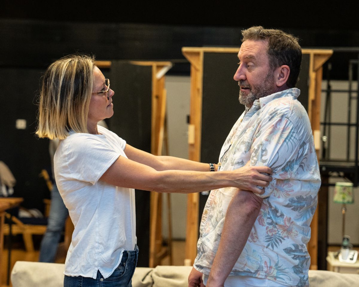 Sarah Alexander and Lee Mack  at 