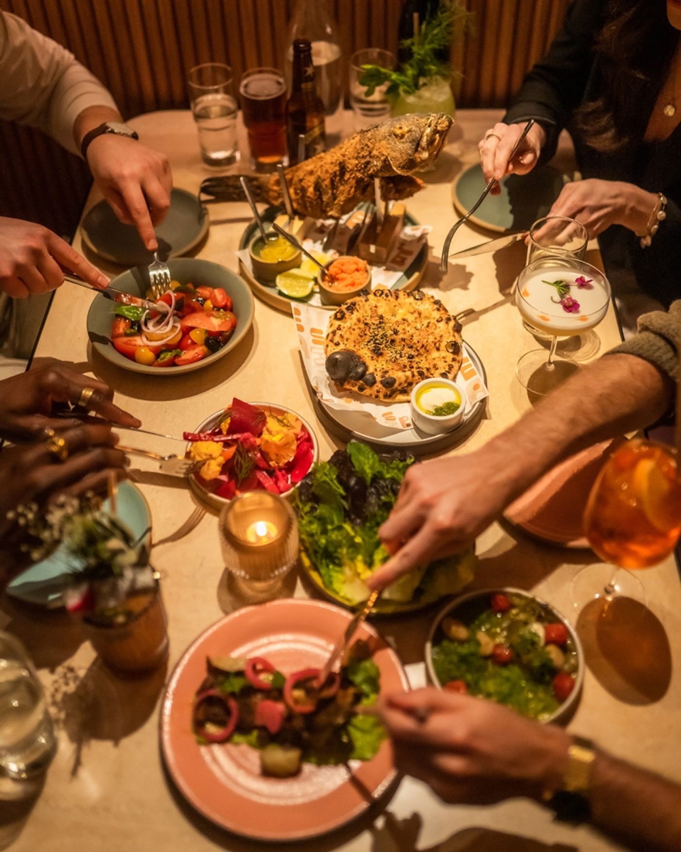 Review: Mesiba's Israeli Cuisine Served in a Lively Williamsburg Setting  Image