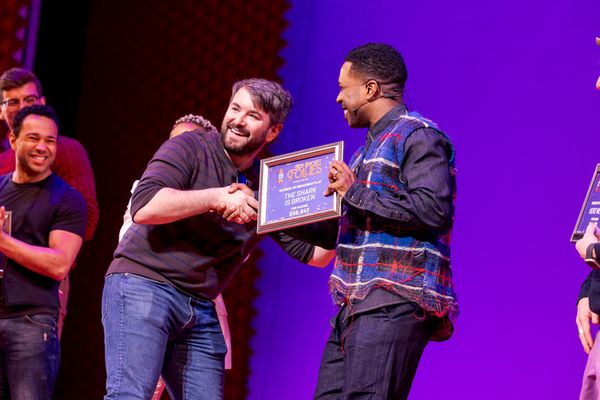 Alex Brightman-Leslie Odom Jr. Photo
