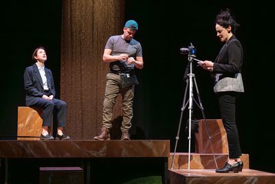 Christian Greiert, Craig Wesley Divino, and Gabra Zackman  Photo