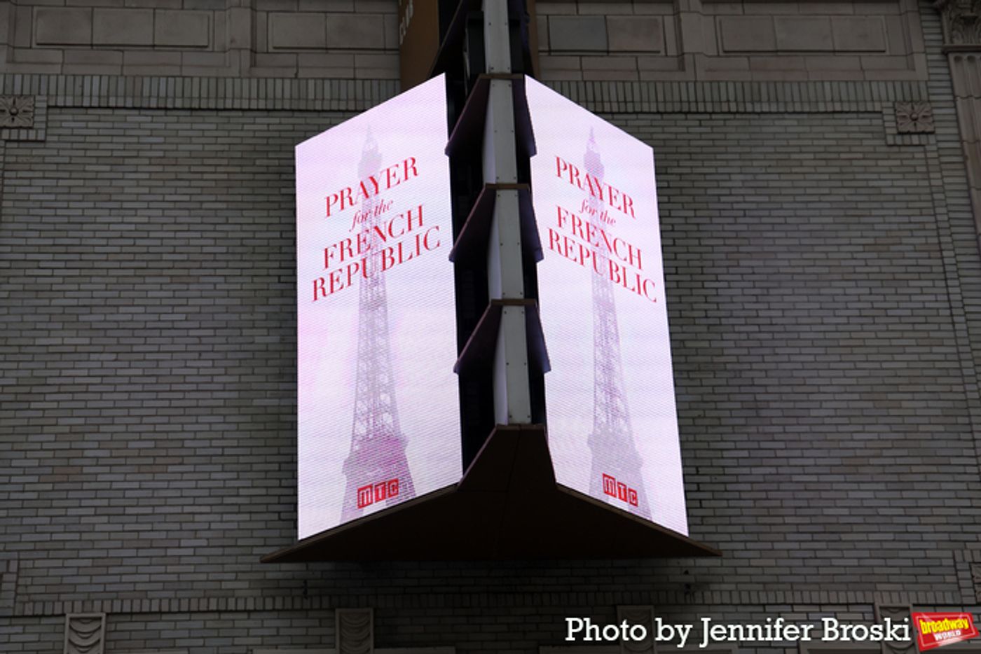 Up on the Marquee: PRAYER FOR THE FRENCH REPUBLIC  Image