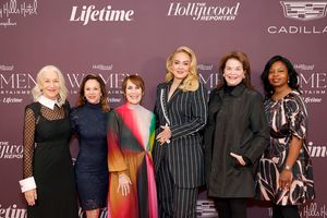 Helen Mirren, Beth Rabishaw, Victoria Gold, Adele, Sherry Lansing and Nekesa Mumbi Mo Photo