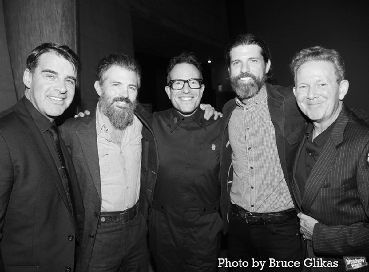 Bob Crawford, Scott Avett, Michael Mayer, Seth Avett, John Logan at 