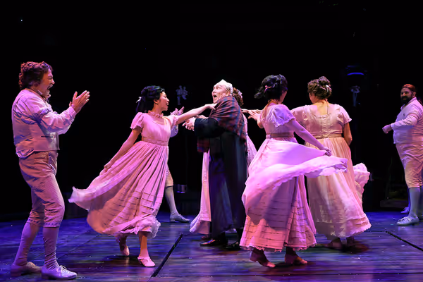 David Coffee, J. T. Turner and the cast of A Christmas Carol Photo