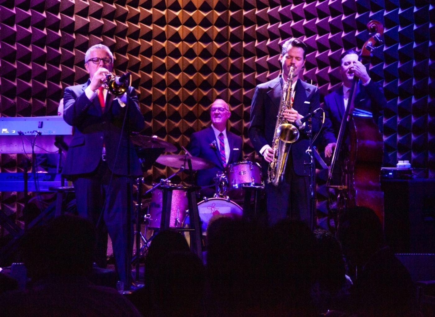 Review: JANE LYNCH & KATE FLANNERY Bring the Glee to Their Office Christmas Party In A SWINGIN' LITTLE CHRISTMAS at Joe's Pub  Image