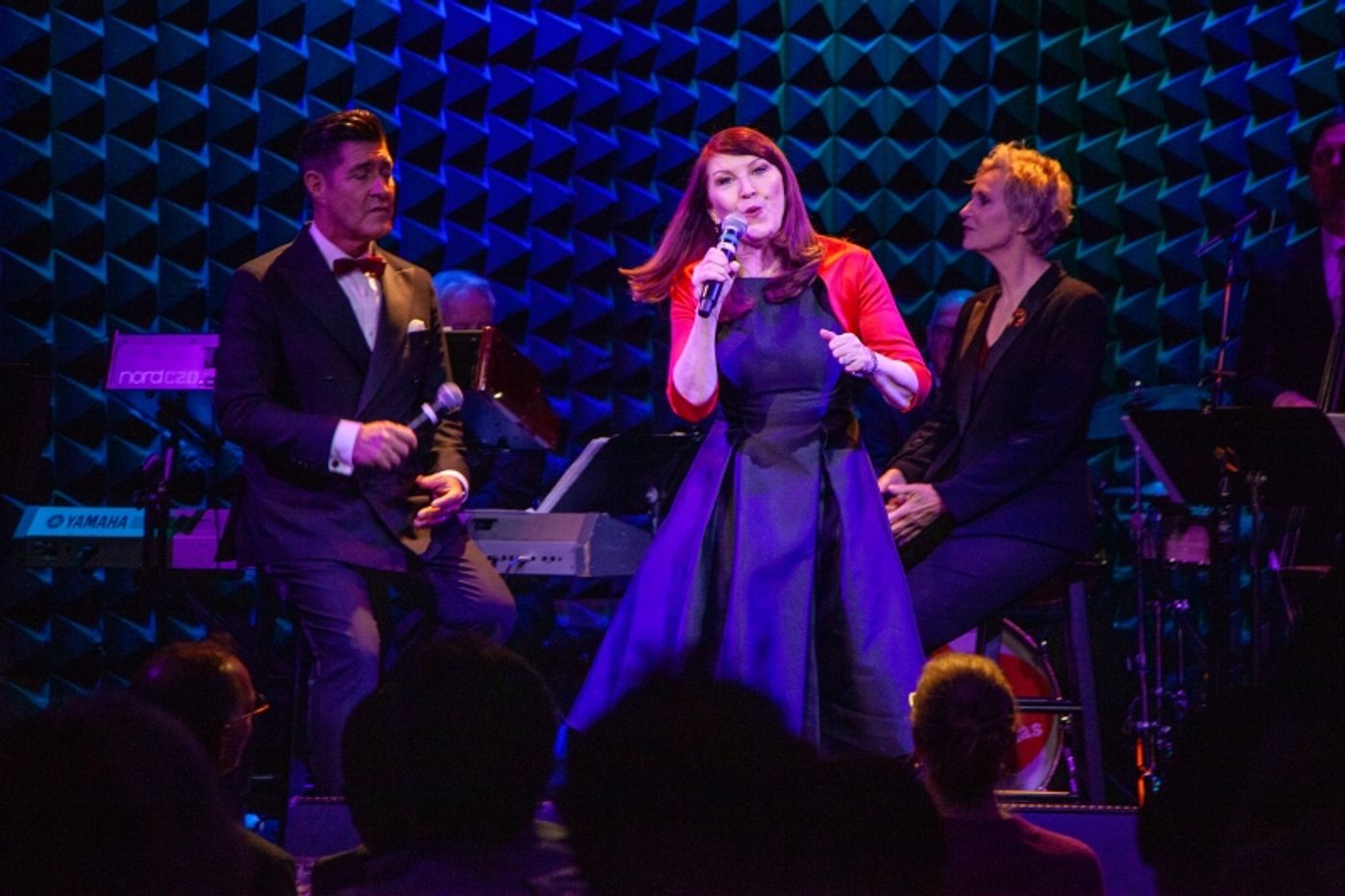 Review: JANE LYNCH & KATE FLANNERY Bring the Glee to Their Office Christmas Party In A SWINGIN' LITTLE CHRISTMAS at Joe's Pub  Image