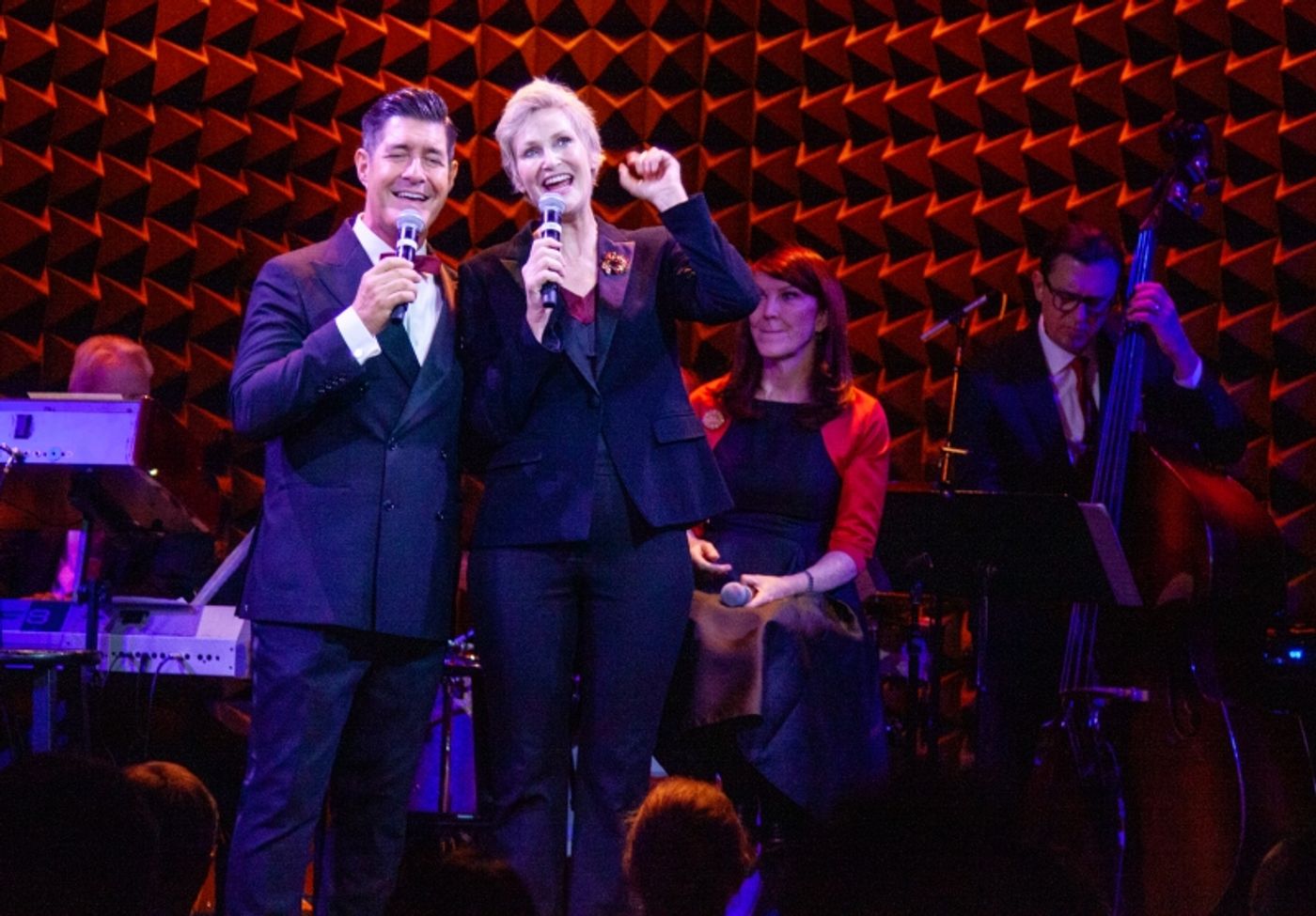 Review: JANE LYNCH & KATE FLANNERY Bring the Glee to Their Office Christmas Party In A SWINGIN' LITTLE CHRISTMAS at Joe's Pub  Image