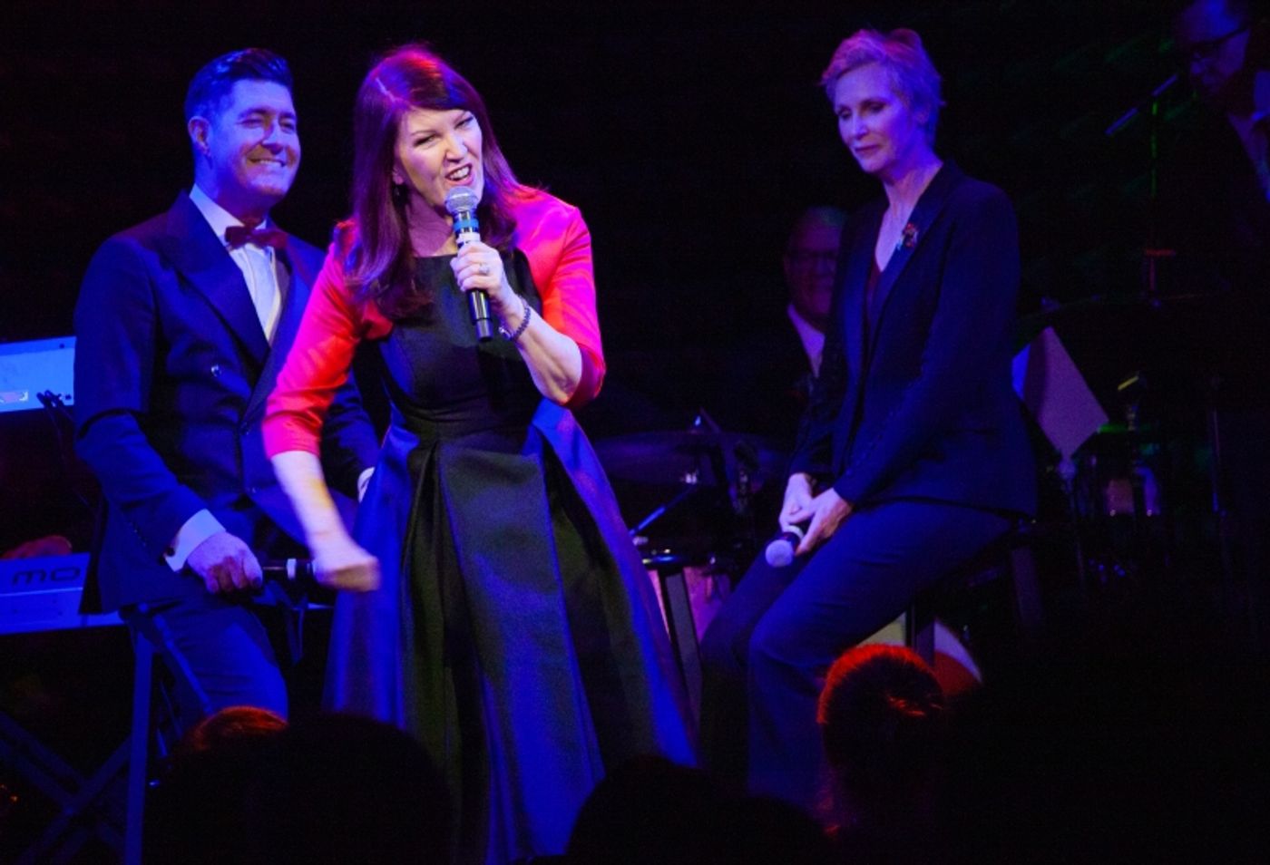 Review: JANE LYNCH & KATE FLANNERY Bring the Glee to Their Office Christmas Party In A SWINGIN' LITTLE CHRISTMAS at Joe's Pub  Image