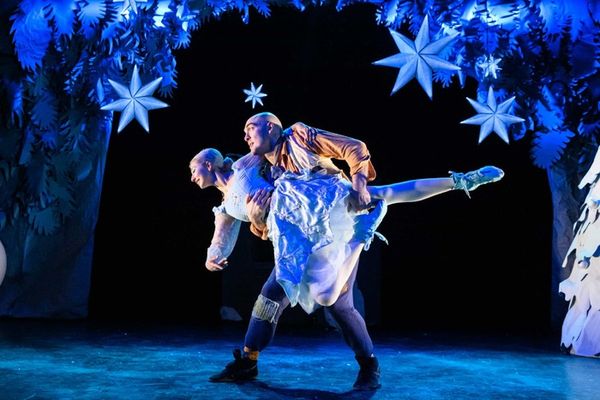 Vato Tsikurishvili and Maryam Najafzada in Snow Maiden. Photo courtesy of the product Photo