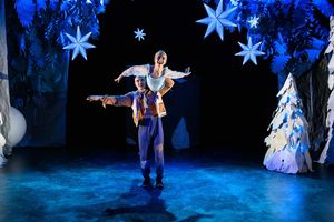 Vato Tsikurishvili and Maryam Najafzada in Snow Maiden. Photo courtesy of the product Photo