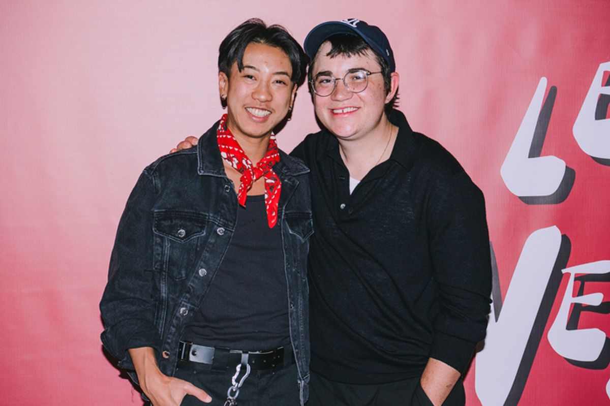 Jes Tom and Em Weinstein at Photos: Elliot Page And More Turn Out For Opening Night of LESS LONELY At Greenwich House Theater