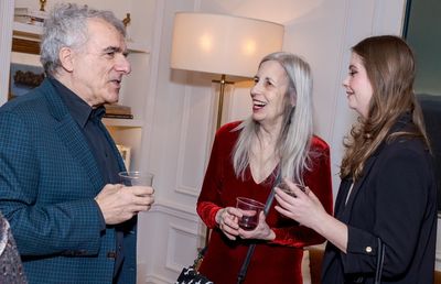 Peter Rigby; Sally Huxley and Haley Huxley  Photo
