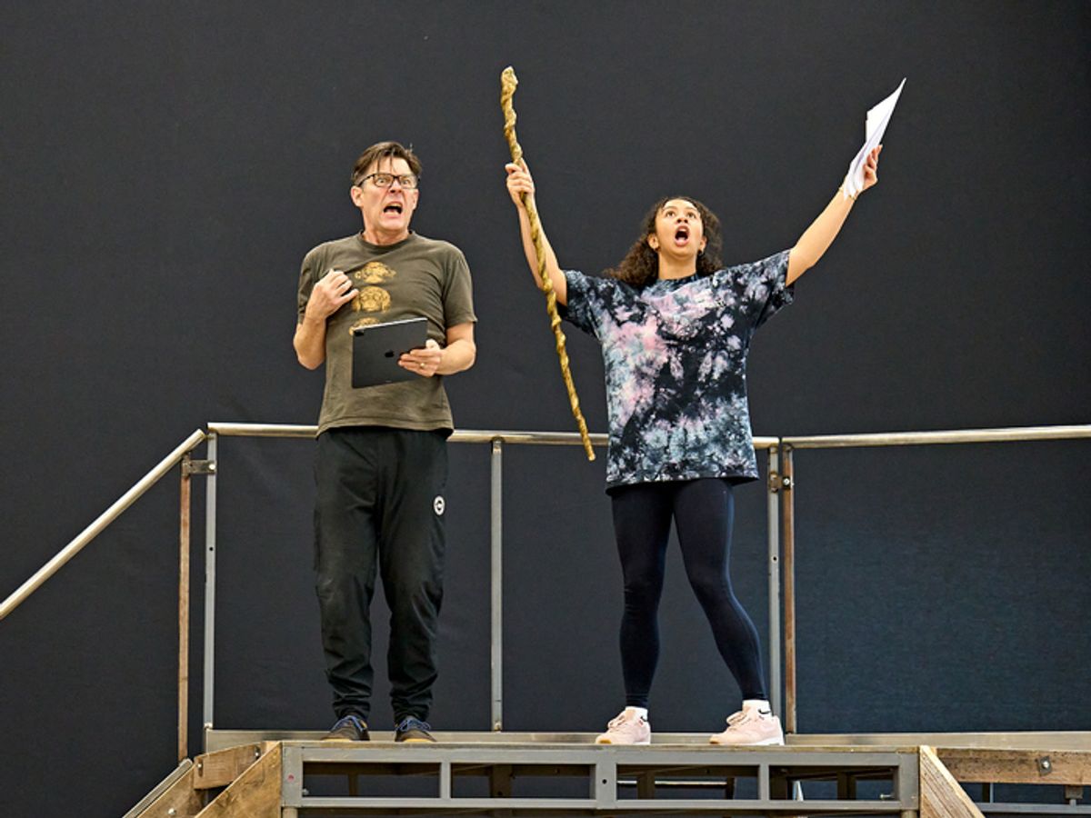 Toby Park & Jacoba Williams at Photos: Inside Rehearsal For Spymonkey's THE FROGS