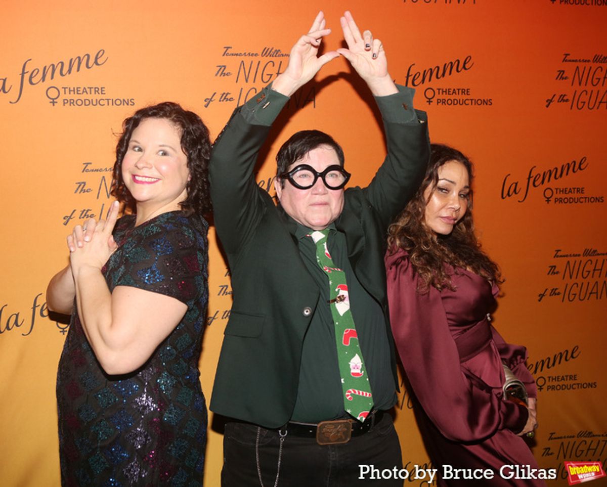 Alena Acker, Lea Delaria and Daphne Rubin-Vega at 