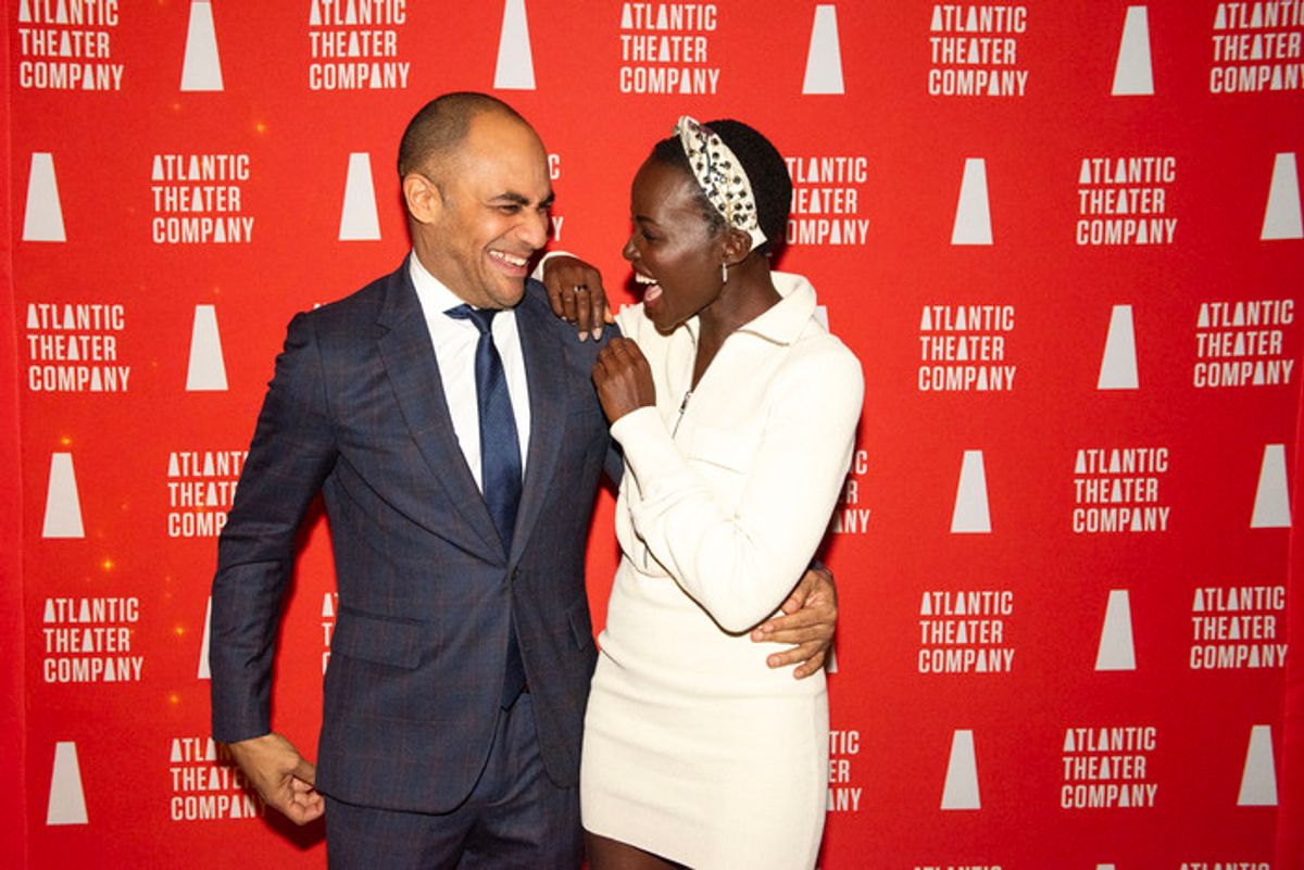 Saheem Ali and Lupita Nyong'o at 