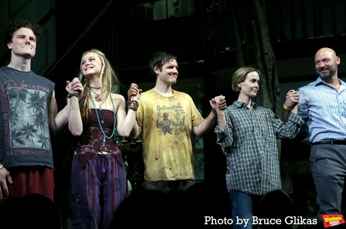 Graham Campbell, Elle Fanning, Michael Esper, Sarah Paulson, Corey Stoll at 