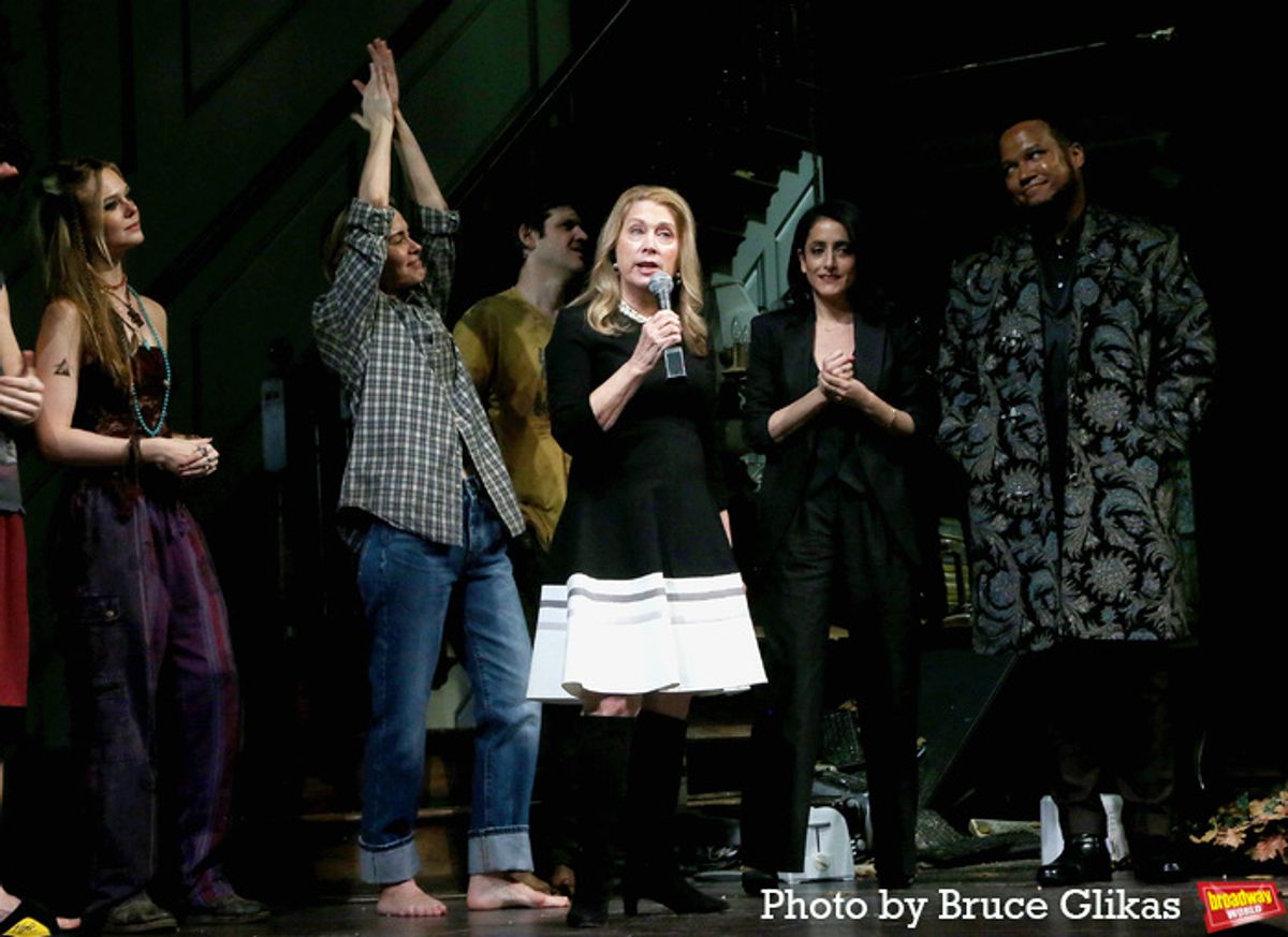 Elle Fanning, Sarah Paulson, Michael Esper, Carole Rothman, Lila Neugebauer and Branden Jacobs-Jenkins  at 