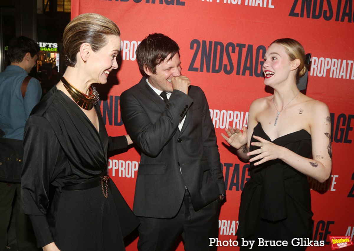 Sarah Paulson, Michael Esper, and Elle Fanning at 