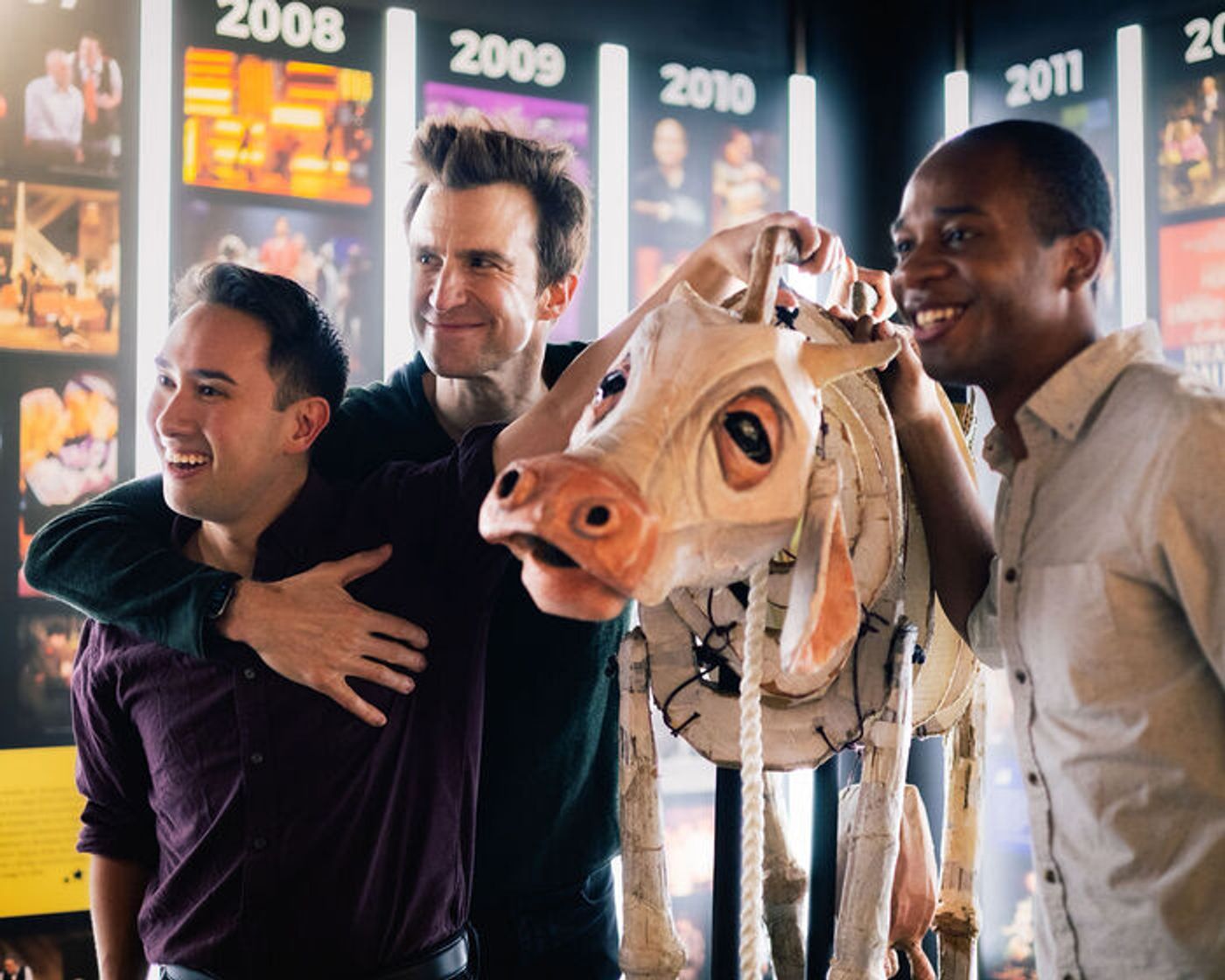 Photos: Gavin Creel, Cole Thompson and Kennedy Kanagawa Celebrate Milky White's Arrival at the Museum of Broadway Photos: Gavin Creel, Cole Thompson and Kennedy Kanagawa Celebrate Milky White's Arrival at the Museum of Broadway Image