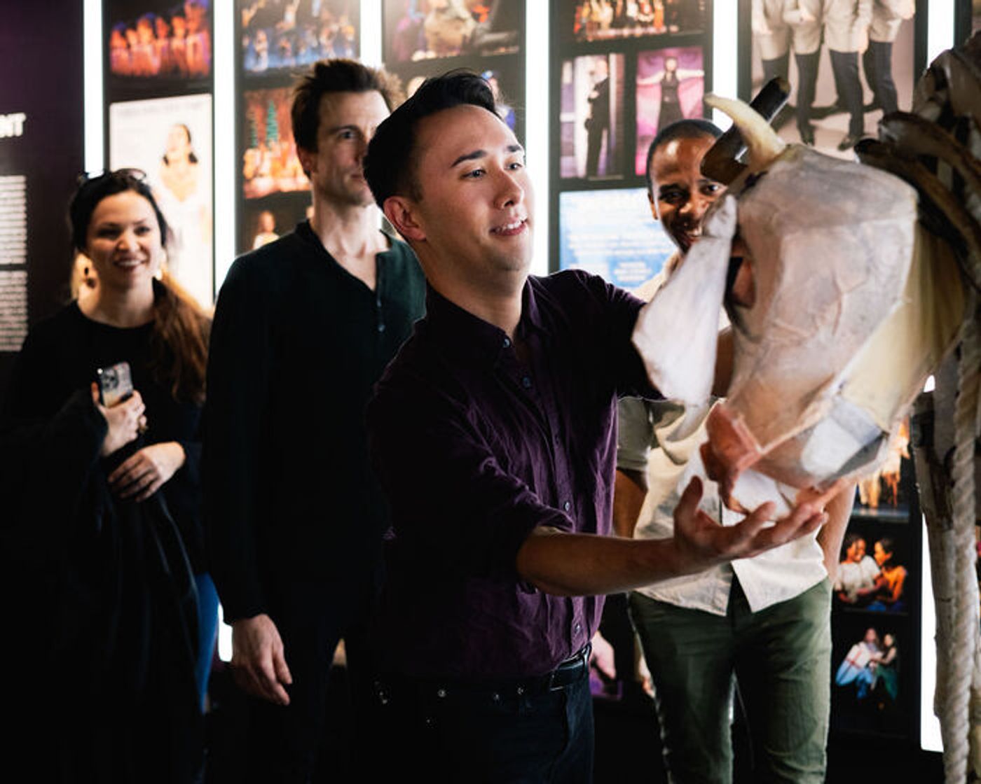 Photos: Gavin Creel, Cole Thompson and Kennedy Kanagawa Celebrate Milky White's Arrival at the Museum of Broadway Photos: Gavin Creel, Cole Thompson and Kennedy Kanagawa Celebrate Milky White's Arrival at the Museum of Broadway Image