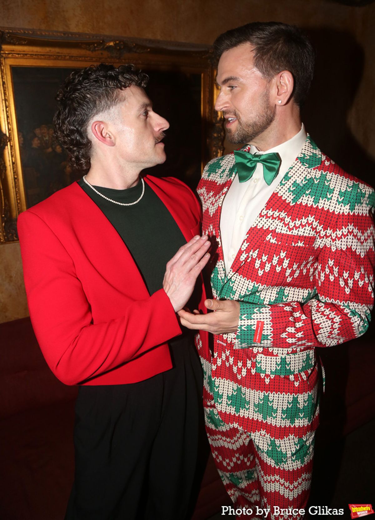 Musical Director Jesse Vargas and Daniel Reichard  at 