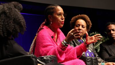 Leslie Odom, Jr., and Kara Young, cast members of the Broadway revival of Ossie Davis Photo
