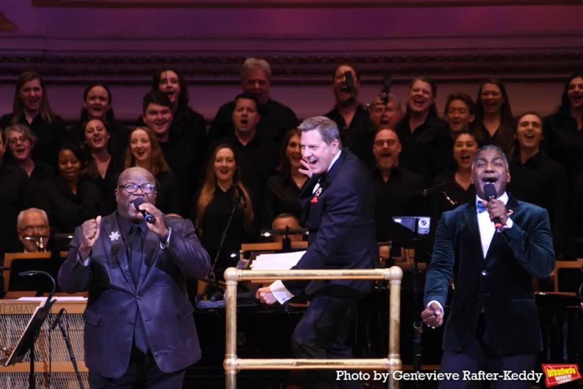 Pastor Bobby Lewis, Steven Reiene, Norm Lewis and Essential Voices USA at 