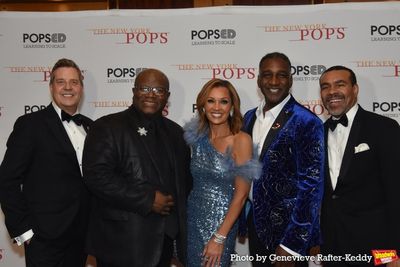 Steven Reineke, Pastor Bobby Lewis, Vanessa Williams, Norm Lewis and Joseph Joubert Photo