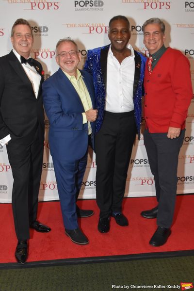 Steven Reineke, Marc Shaiman,  Norm Lewis and Louis Mirabal Photo