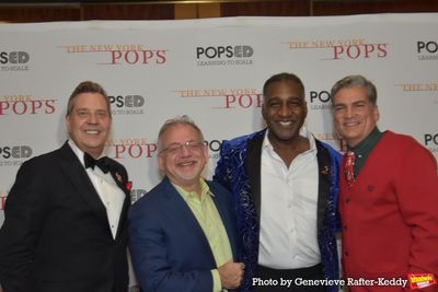 Steven Reineke, Marc Shaiman,  Norm Lewis and Louis Mirabal Photo