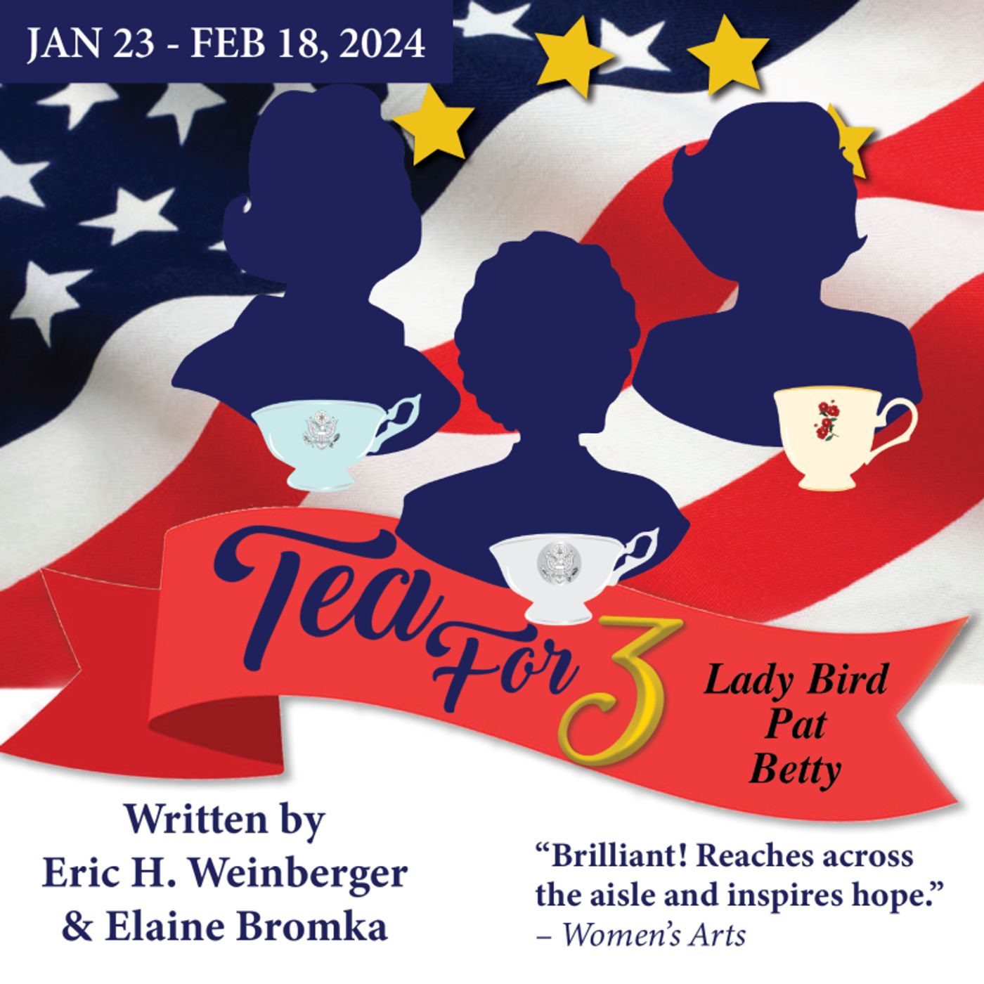 Act II Playhouse to Present Three First Ladies of the United States in One-Woman Show TEA FOR THREE  Image