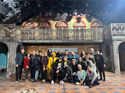 Anthony Ramos and Linedy Genao with the cast Photo