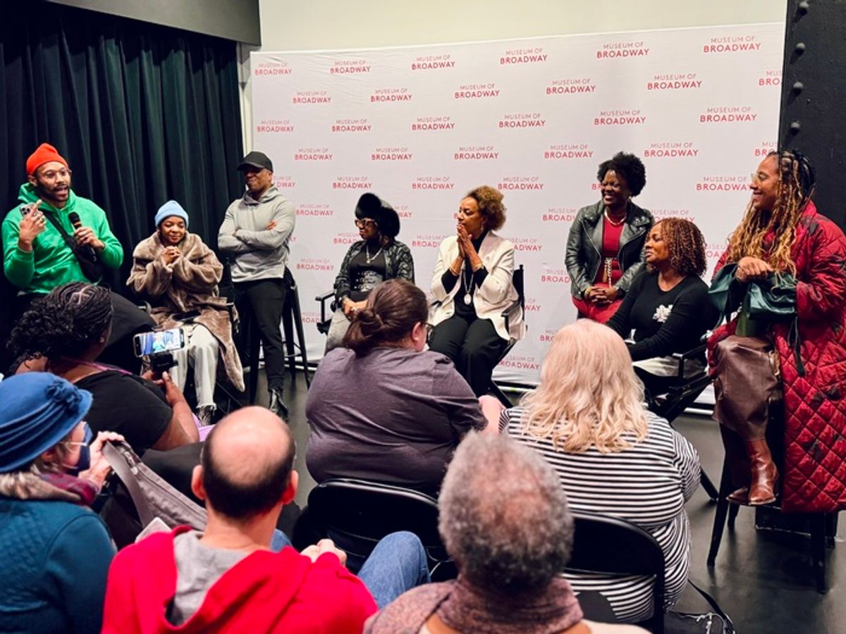 Jonathan McCrory, Kara Young, Leslie Odom Jr., Irene Gandy, Hasna Muhammad, Heather Alicia Simms, Vanessa Bell Calloway, Sade Lythcott at 