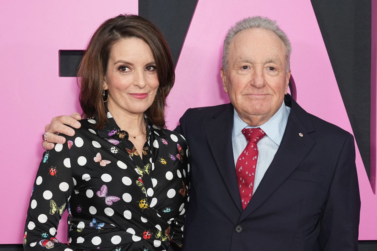 Producer Lorne Michaels and Lindsay Lohan at 